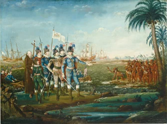First Landing of Christopher Columbus, 1800-1805