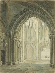 Interior of North Porch of St Mary Redcliffe