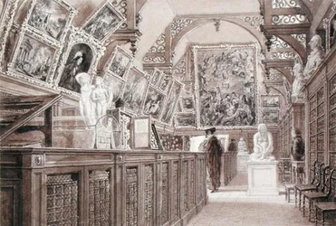 Interior of the Old Perse School, with a selection of Lord Fitzwilliam