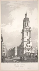 St. Magnus, London Bridge (engraving by John Henry Le Keux)