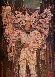 Panel in Gesso and Mother-of-Pearl, c1901