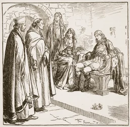Dunstan, Edwy and Elgiva, illustration from 