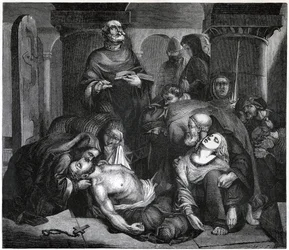 The Burial of Harold at Waltham Abbey