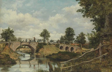 An Old Bridge at Hendon, Middlesex, ca. 1828