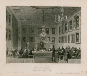 Somerset House, meeting of the Royal Society