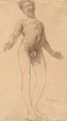 Standing Male Nude, 1885