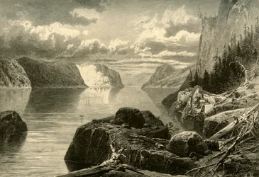 Point Noir, Trinity Rock, and Cape Eternity, Saguenay River