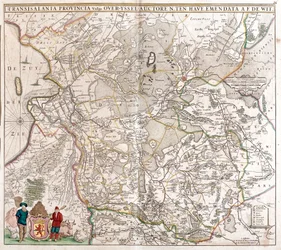 Map of Transylvania Province