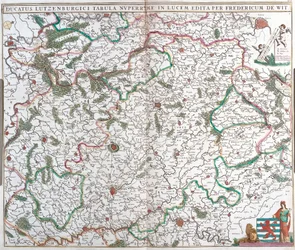 Map of the Duchy of Luxembourg