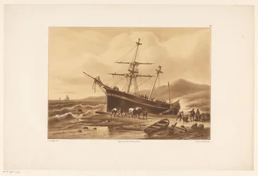 Stranded ship