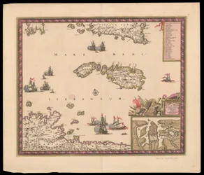 Island of Malta Accurately Delineated with Cities and Fortresses