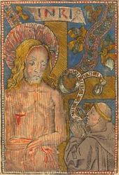 The Man of Sorrows with a Franciscan