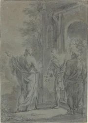 Figures (Christ Calling One of the Apostles?)