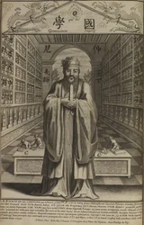 Portrait of the Chinese Thinker and Social Philosopher Confucius