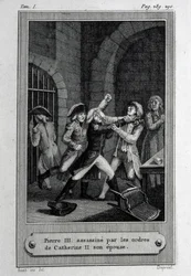 The Assassination of Emperor of Russia Peter III Fyodorovich on 17 July 1762