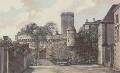 Bourdeilles, Castle, Entrance Side