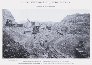 Interoceanic Canal of Panama, Works of the Locks