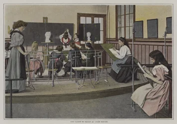 Drawing class at the Lycee Racine, Paris