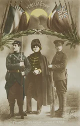 First World War, alliance France - Belgium - England