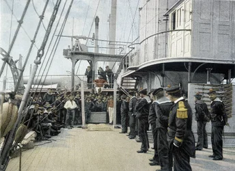 French Marine, Late 19th Century: Distractions on Sunday - Bibl. des Arts Deco.