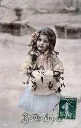 French postcard dated circa