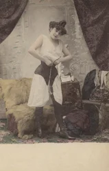 Girl Undoing Her Corset