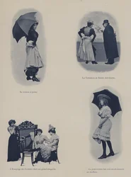 Illustration for Petites Parisiennes (young working girls in Paris)