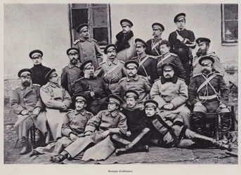 The Russian Army: Group of officers