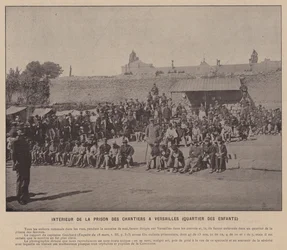 La Commune de Paris, Interior of the Prison of Chantiers at Versailles, Children