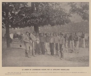 The Commune of Paris, The Luxembourg Garden Occupied by the Versailles Cavalry