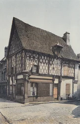Levroux, Old Wooden House on the Square