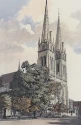 Moulins, Cathedral, Facade West