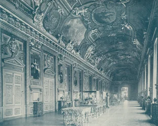 Paris: Gallery of Apollo, Louvre Museum, looking North