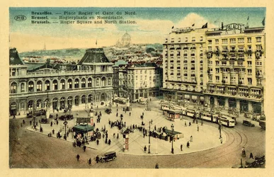 Place Rogier and Gare du Nord, Brussels