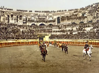 Procession of matadors at the Amphitheatre in Nîmes