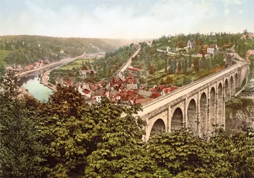 The Viaduct de Lanvallay, Dinan, France, 1890-1900