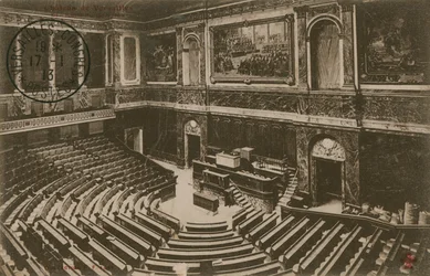 Versailles Congress. Postcard sent in 1913.