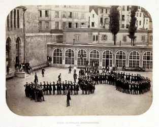 View of the Inner Courtyard of the Ecole Imperial Polytechnique