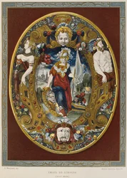 16th Century Limoges Enamel (from Dictionnaire de Lameublement et de la Decoration by Henry Havard, Volume 2, Plate 22)