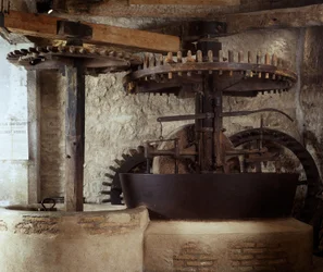 18th century olive oil mill in Draguignan. Museum of Arts and Folk Traditions of Middle Provence