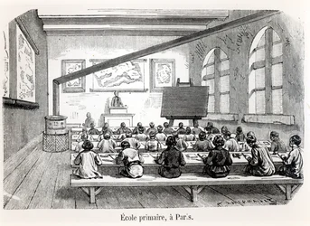 A Primary School in Paris, from Almanach du Magasin Pittoresque, 1975