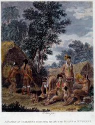 A Family of Karibs Indians from the Island of Saint Vincent in the West Indies