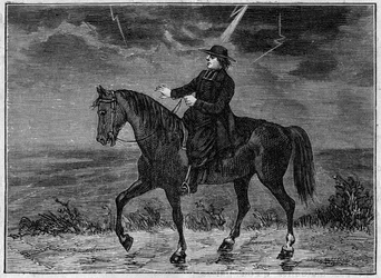 A Priest Blasted on His Horse