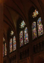A View of the North Side of the Nave Clerestory Windows