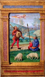 Annunciation to the Shepherds (from a Book of Hours, Paris)