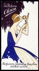 Advertising Card for Oleriss Perfumes from the Perfumerie Générale du Dauphiné