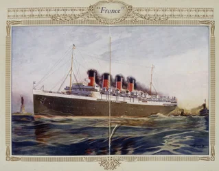 Advertising leaflet of the liner 