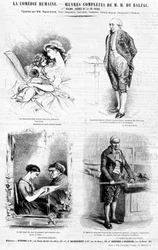 Advertising page for the works of Balzac - in 