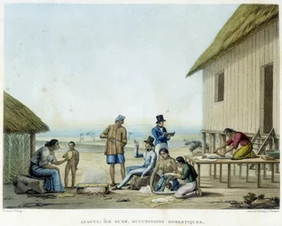 Agagna: Guam Island, domestic occupations