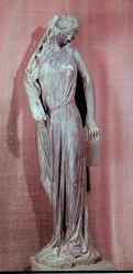 Allegorical figure of The Synagogue, from the south transept portal of Strasbourg cathedral, c.1230